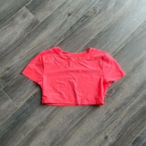 NWOT Aerie Smoothez Cropped Top- Coral
